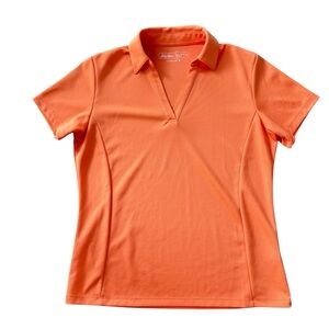 Lady Hagan Orange Short Sleeve Polo Shirt